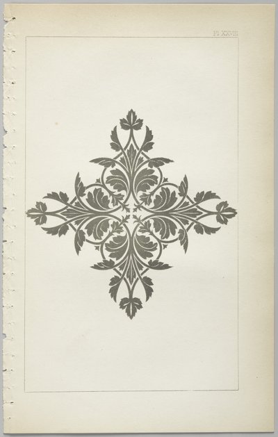 A dekoratív tervezés művészete: egy függelék, amely megadja a nap óráit, amikor a virágok nyílnak, kiadó: Day & Son, London, 1862 alkotó: Christopher Dresser