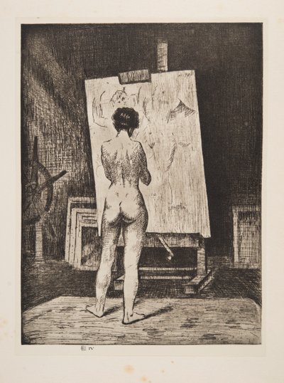 Az Ínytő, kocsma. 1922. alkotó: Christopher Richard Wynne Nevinson