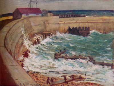 High Tide, West Bay, 1930 alkotó: Christopher Richard Wynne Nevinson
