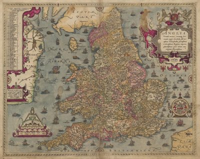 Anglia: Anglia és Wales, 1579 alkotó: Christopher Saxton