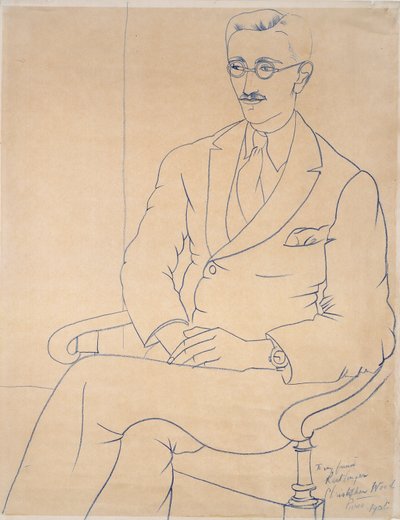 Gerald Reitlinger portréja, 1926 alkotó: Christopher Wood