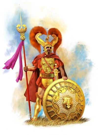 Líbiai gyalogsági tiszt a karthágói hadseregben, Kr.e. 202, 2021 (digitalbrush, 3d cgi) alkotó: Christos Giannopolous