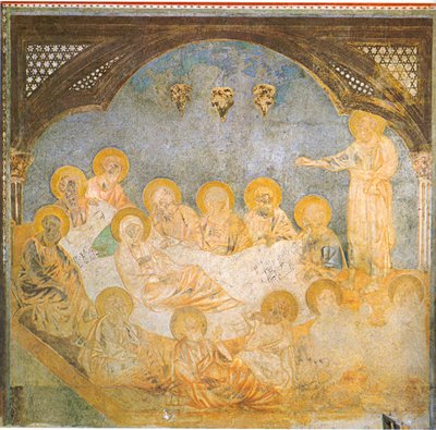 Mária halála alkotó: Cimabue