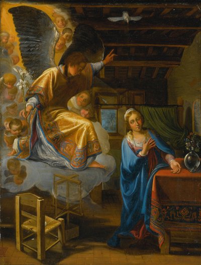 Annunciation alkotó: Circle of Adam Elsheimer