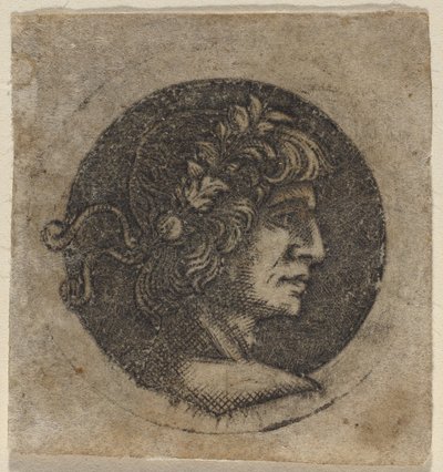 Egy római császár feje alkotó: Circle of Francesco Francia