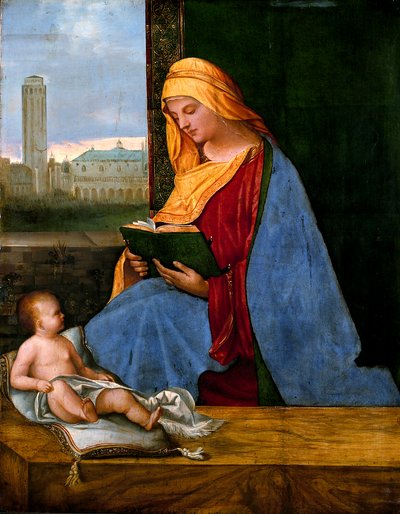 A Szűzanya és gyermeke Velence látképével (Tallard Madonna) alkotó: circle of Giorgione