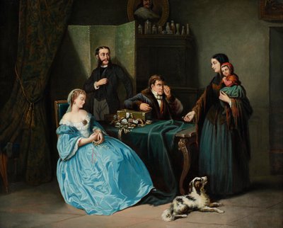 Danhauser (környék) A zálogháznál alkotó: Circle of Josef Danhauser