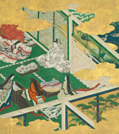 Egy szép Garland Tamakazura, 17. század. alkotó: Circle of Tosa Mitsuyoshi