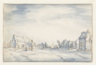 falu kilátás alkotó: Claes Jansz. Visscher (II) (attributed to)