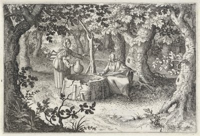 Krisztus és a szamaritánus asszony alkotó: Claes Jansz. Visscher (II)