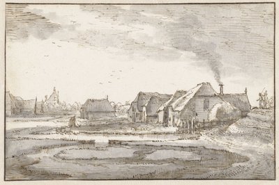 Spaarndammerdijk a Braakjes közelében alkotó: Claes Jansz. Visscher (II)