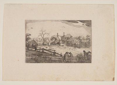 Apa fogadója, a Haarlem környéki kilátásokból (Plaisante Plaetsen) alkotó: Claes Jansz. Visscher
