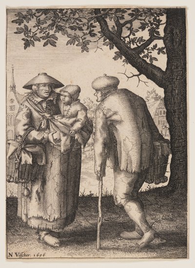 Paraszt család alkotó: Claes Jansz. Visscher