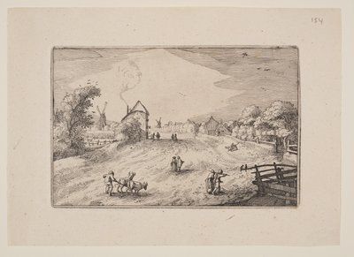Az út Leiden felé, Haarlem környéki kilátásokból (Plaisante Plaetsen) alkotó: Claes Jansz. Visscher