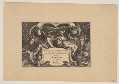 Címlap, a Tájképek (Verscheyden aerdige Lanthuysen...) alkotó: Claes Jansz. Visscher