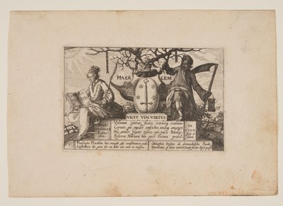 Címlap, a Views in the Surroundings of Haarlem (Plaisante Plaetsen) című képből. alkotó: Claes Jansz. Visscher
