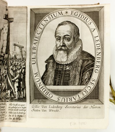 Holland politikai nyomtatványok és röpiratok albuma, amelyek Maurits orániai herceggel és Johan van Oldenbarnevelttel foglalkoznak. alkotó: Claes Jansz. Visscher II