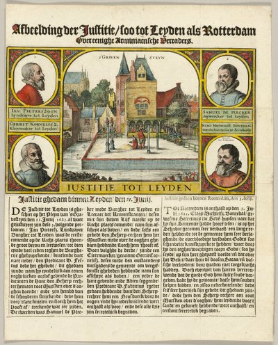 Arminiánusok kivégzése Leidenben alkotó: Claes Jansz. Visscher II