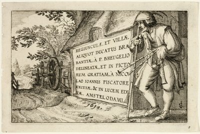Címlap, a tanyák, vidéki házak és falusias falvak képei után (Praediorum villarum et rusticarum casularum icones) alkotó: Claes Jansz. Visscher II