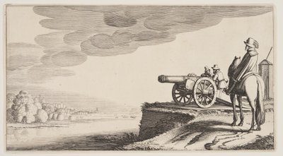 Őrtorony a folyón, a Landscapes (Playsante Lantschappen) kötetből alkotó: Claes Jansz. Visscher II