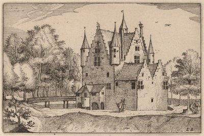 Egy kastély alkotó: Claes Jansz Visscher after Johannes van Doetechum, the Elder after Lucas