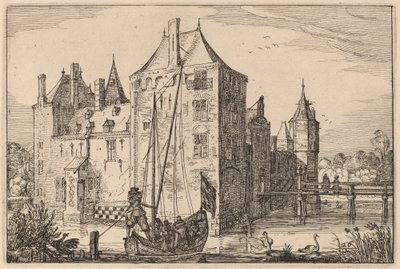 Kastély (Warmond?) alkotó: Claes Jansz Visscher after Johannes van Doetechum, the Elder after Lucas