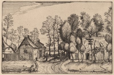 Táj kivágott fákkal alkotó: Claes Jansz Visscher after Johannes van Doetechum, the Elder after Lucas