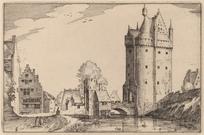 Városkapu alkotó: Claes Jansz Visscher after Johannes van Doetechum, the Elder after Lucas
