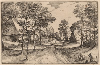 Falusi út alkotó: Claes Jansz Visscher after Johannes van Doetechum, the Elder after Lucas