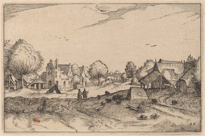 Falusi út alkotó: Claes Jansz Visscher after Johannes van Doetechum, the Elder after Lucas