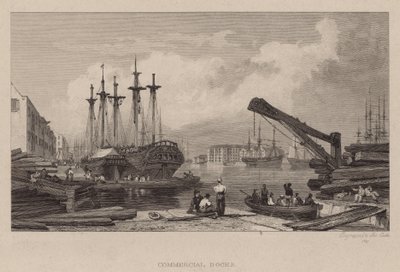Commercial Docks, London alkotó: Clarkson Frederick Stanfield