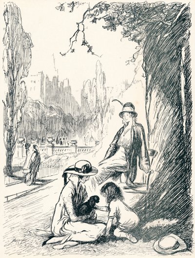 A Kensington Gardensben – Hatodik szakasz, 1920 alkotó: Claude Allin Shepperson