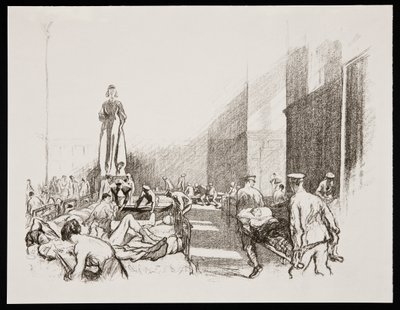 „Kórházban Angliában”, 1917 alkotó: Claude Allin Shepperson