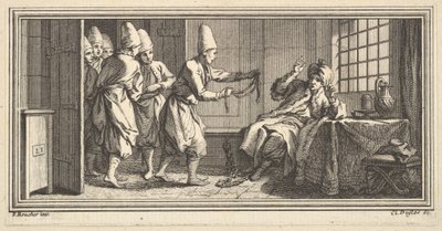 Kötelet hozni a rabnak, 1746-47. alkotó: Claude Augustin Duflos