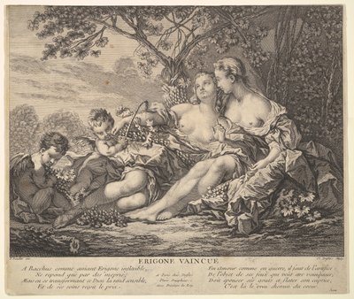 Erigone legyőzte, kb. 1745. alkotó: Claude Augustin Duflos