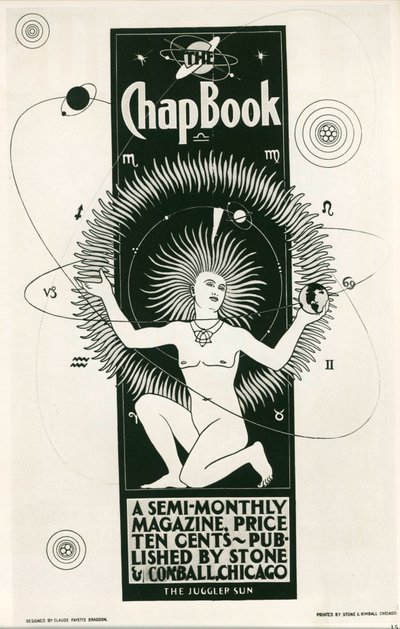 Claude F. Bragdon: The Chap Book, egy félhavonta megjelenő folyóirat. USA ... (litográfia) alkotó: Claude Fayette Bragdon