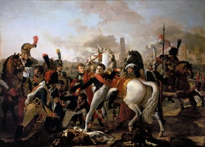 Napóleon megsebesült Ratisbon előtt, 1809. április 23-án alkotó: Claude Gautherot