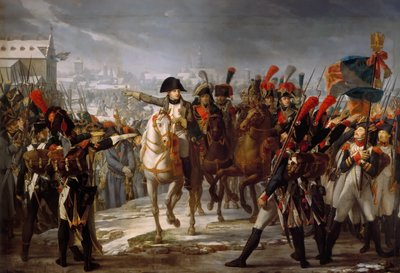 Napóleon beszéde a Grande Armée 2. hadtestéhez az Augsburg elleni október 12-i támadás előtt alkotó: Claude Gautherot