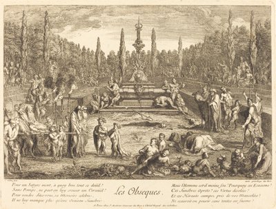 Les Obseques (A temetési szertartások) alkotó: Claude Gillot