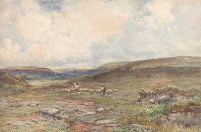 Moorland juhokkal és pásztorokkal alkotó: Claude Hayes