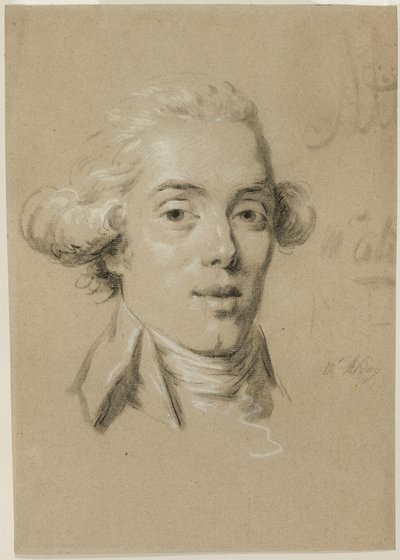 Egy fiatal férfi portréja alkotó: Claude Jean Baptiste Hoin