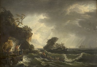 Hajótörés alkotó: Claude Joseph Vernet