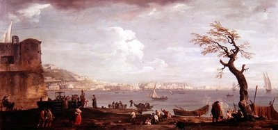 A Nápolyi-öböl délről alkotó: Claude Joseph Vernet