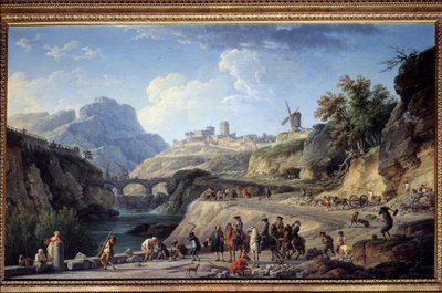 Nagy út építése Út építése. Joseph Vernet (1714-1789) festménye V. 0,97x1,62 m. alkotó: Claude Joseph Vernet