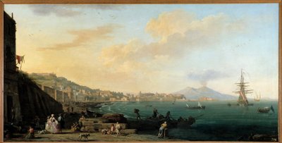 A Nápolyi-öböl a Vezúvával Joseph Vernet (1714-1789) festményével alkotó: Claude Joseph Vernet