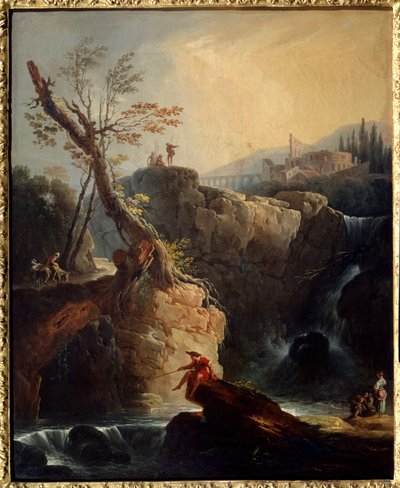 A vízesés Joseph Vernet (1714-1789) festménye 1773 V. 0,75x0,6 m Rouen, Musee des Beaux Arts. alkotó: Claude Joseph Vernet