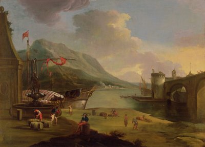 Gályák kirakodása a Mükénei-szorosban alkotó: Claude Joseph Vernet