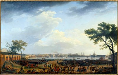 Kilátás a touloni kikötőre és az Arzenálra Joseph Vernet (1714-1789) festménye 18. század. Párizs, Tengerészeti Múzeum alkotó: Claude Joseph Vernet