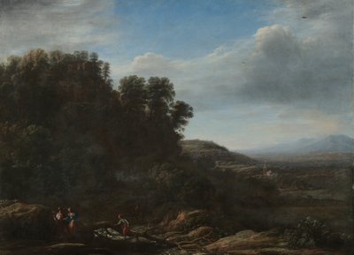 Olasz tájkép, 1630 körül (olaj, vászon) alkotó: Claude Lorrain (1600 82)