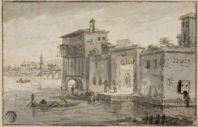 Lagúna melletti épületek alkotó: Claude Lorrain